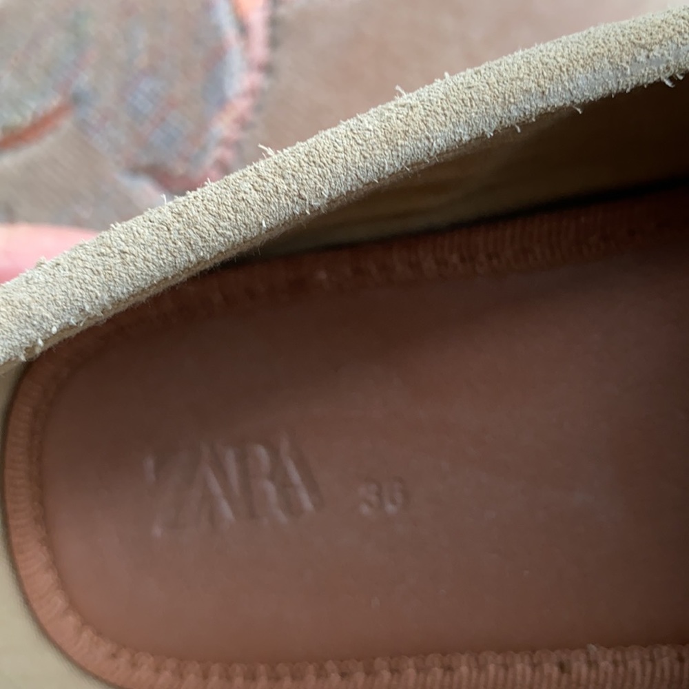 ZARA Boys Collection Kids Size 36, Beige EU Suede.Wearing once. - Picture 2 of 5